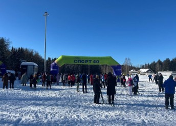 Команда центра «Милосердие» вышла на старт «Лыжни Обнинска — 2026»