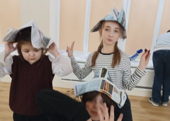 Дом культуры Алые паруса пригласил наших ребят на спортивно-интеллектуальную игру Февромарт