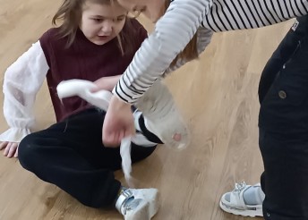 Дом культуры Алые паруса пригласил наших ребят на спортивно-интеллектуальную игру Февромарт